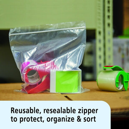 Clear Resealable Zipper Seal Storage Bags 10 x 10 Case of 500 Bags, 500PK