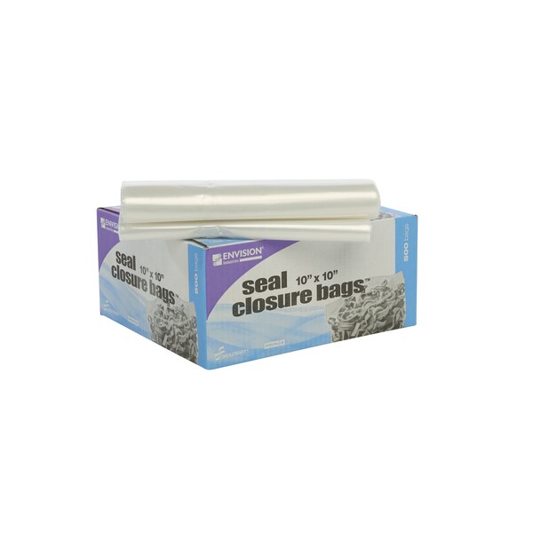 Clear Resealable Zipper Seal Storage Bags 10 x 10 Case of 500 Bags, 500PK