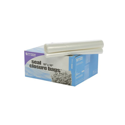 Clear Resealable Zipper Seal Storage Bags 10 x 10 Case of 500 Bags, 500PK