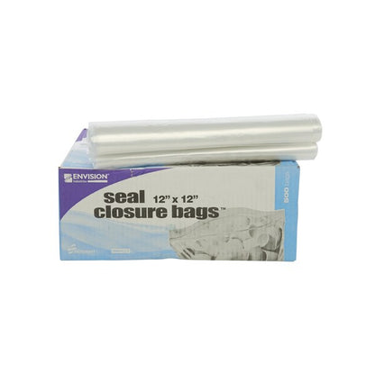 Clear Resealable Zipper Seal Storage Bags 12 x 12 Case of 500 Bags, 500PK