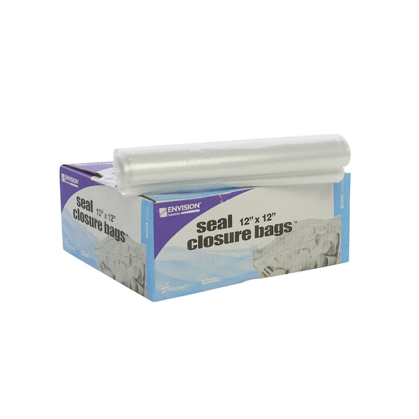 Clear Resealable Zipper Seal Storage Bags 12 x 12 Case of 500 Bags, 500PK