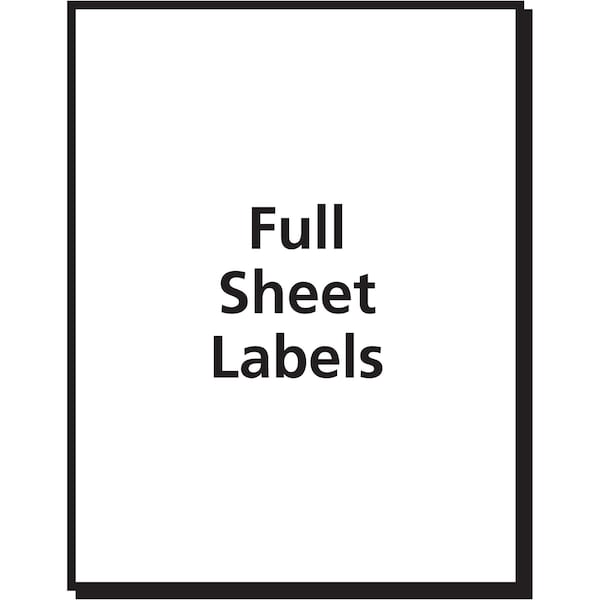 Shipping Labels w/TrueBlock Tech, Laser Printers, 8.5x11, White, PK100