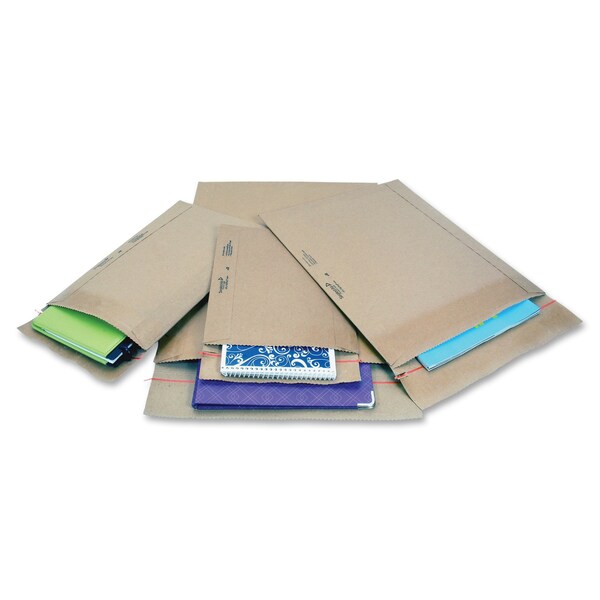 Rigi Bag Mailer, #4, Square Flap, Self-Adhesive, 9.5x13, Kraft, PK200