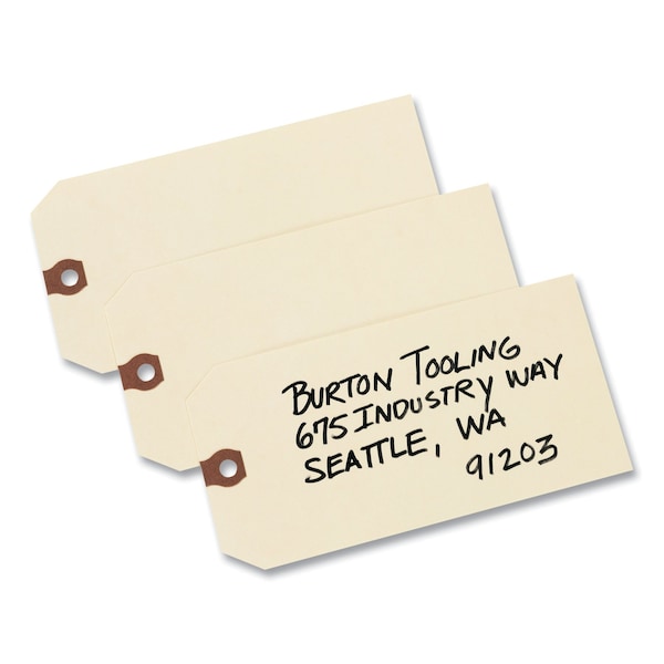 Unstrung Shipping Tags, 11.5 pt. Stock, 6.25 x 3.13, Manila, 1000PK