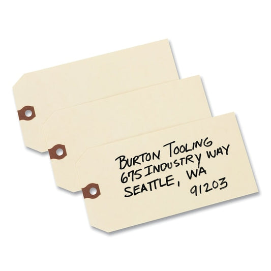 Unstrung Shipping Tags, 11.5 pt. Stock, 6.25 x 3.13, Manila, 1000PK
