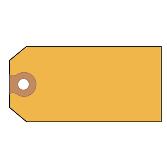 Unstrung Shipping Tags, 11.5 pt. Stock, 4.75 x 2.38, Yellow, 1000PK
