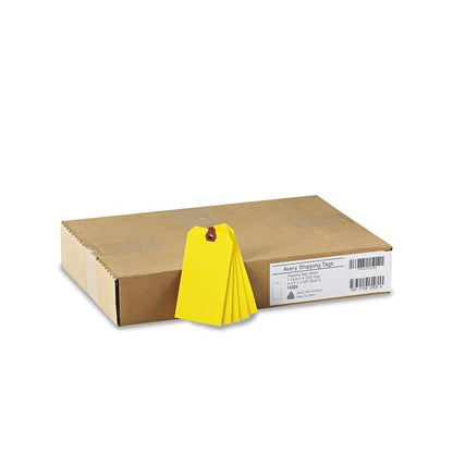 Unstrung Shipping Tags, 11.5 pt. Stock, 4.75 x 2.38, Yellow, 1000PK