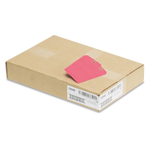 Unstrung Shipping Tags, 11.5 pt. Stock, 4.75 x 2.38, Red, 1000PK