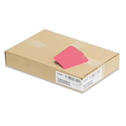 Unstrung Shipping Tags, 11.5 pt. Stock, 4.75 x 2.38, Red, 1000PK