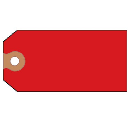 Unstrung Shipping Tags, 11.5 pt. Stock, 4.75 x 2.38, Red, 1000PK
