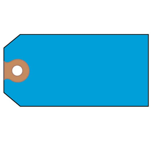 Unstrung Shipping Tags, 11.5 pt. Stock, 4.75 x 2.38, Blue, 1000PK