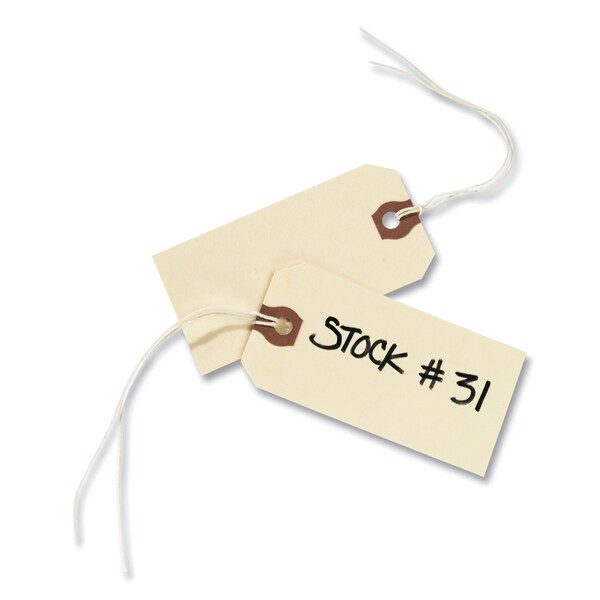 Strung Shipping Tags, 11.5 pt. Stock, 6.25 x 3.13, Manila, 1000PK