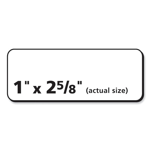 Labels, Laser Printers, 1 x 2.63, White, PK3000