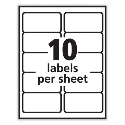 Labels, Laser Printers, 2 x 4, White, PK1000