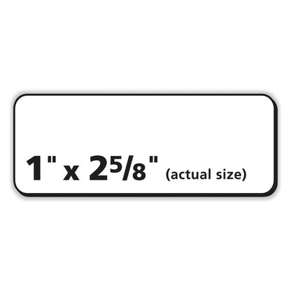Labels, Laser Printers, 1 x 2.63, White, PK7500