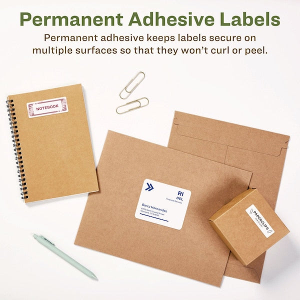 EcoFriendly Mailing Labels, Inkjet/Laser Printers, 2 x 4, White, PK250