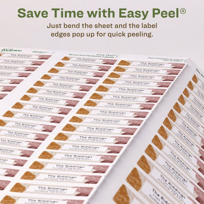 EcoFriendly Mailing Label, Inkjet/Laser Printers, 0.5x1.75, Wht, PK800