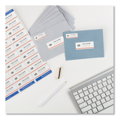 Easy Peel White Address Labels w/ Sure Feed Technology, Laser Printers, 1 x 2.63, White, 3000PK