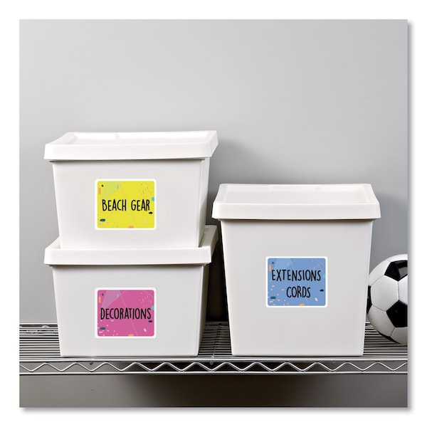 Shipping Labels w/TrueBlock Tech, Laser Printers, 3.33x4, White, PK600
