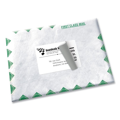 Shipping Labels w/TrueBlock Tech, Laser Printers, 3.5x5, White, PK400