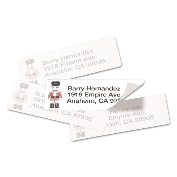 Repositionable Address Labels w/SureFeed, Laser, 1x2.625, Wht, PK3000