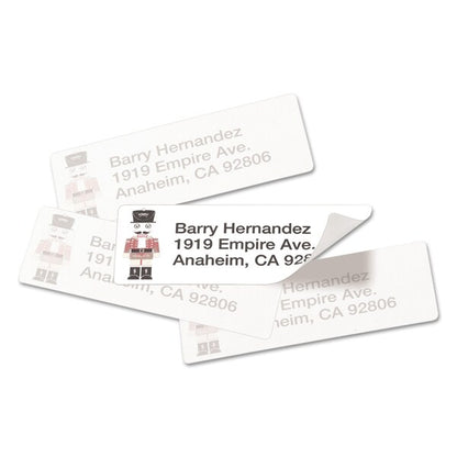 Repositionable Address Labels w/SureFeed, Laser, 1x2.625, Wht, PK3000