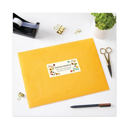 Waterproof Shipping Label w/TrueBlock/Sure Feed, Laser, 2x4, Wt, PK500
