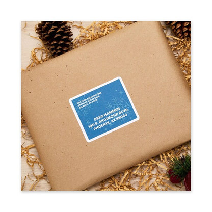 Shipping Labels w/TrueBlock and Sure Feed, Laser, 3.33x4, White, PK300