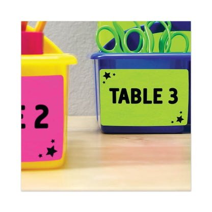 5-1/2" x 8-1/2" Neon Shipping Labels, Pk100
