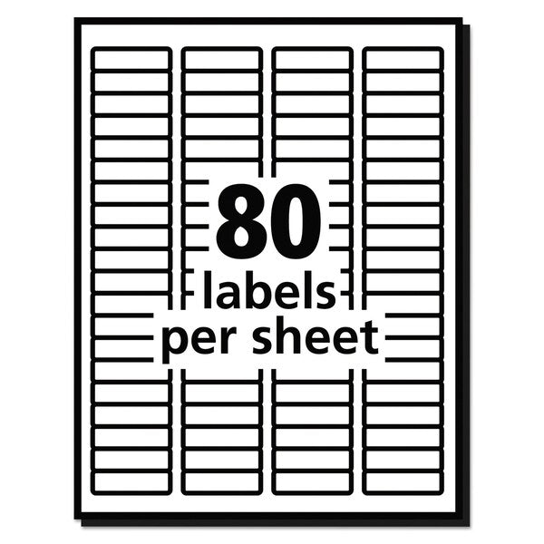Mailing Labels, 80-Up, White, PK20000