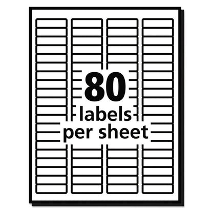 Mailing Labels, 80-Up, White, PK20000