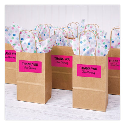 2" x 4" Neon Magneta Shipping Labels, Pk100
