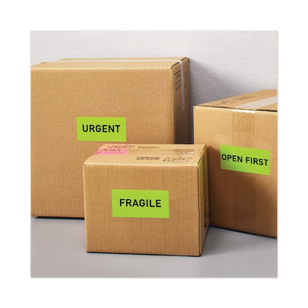 2" x 4" Neon Shipping Labels, Pk1000
