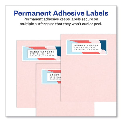 Glossy Clear Easy Peel Mailing Labels, Inkjet/Laser, 2x4, Clear, PK100