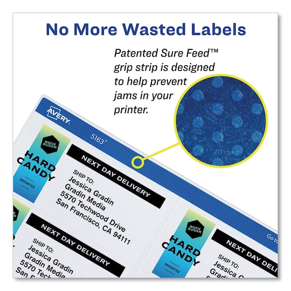 TrueBlock-« White Shipping Labels, 4UP, Pk100