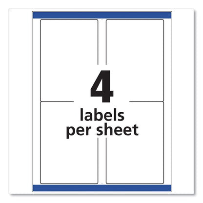 TrueBlock-« White Shipping Labels, 4UP, Pk100