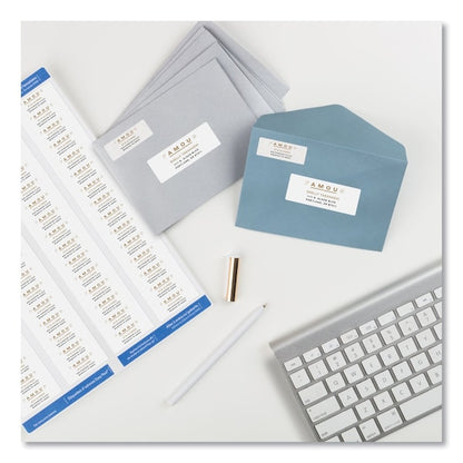 Easy Peel White Address Label w/Sure Feed, Inkjet, 0.66x1.75, PK1500