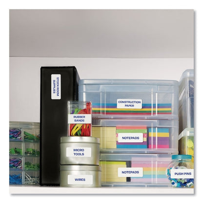 Easy Peel White Address Labels w/Sure Feed, Inkjet, 1.33x4, PK1400