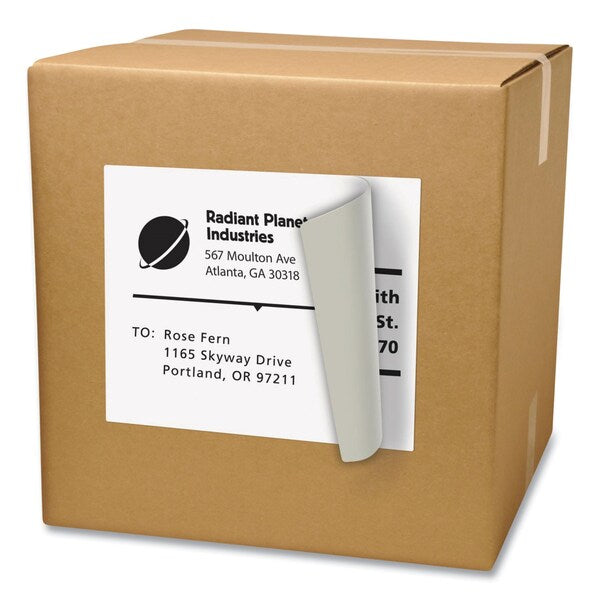 Shipping Labels, TrueBlock, Inkjet/Laser Printer, 8.5x11, White, PK500