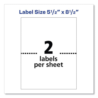 White Shipping Labels, Bulk, Pk500