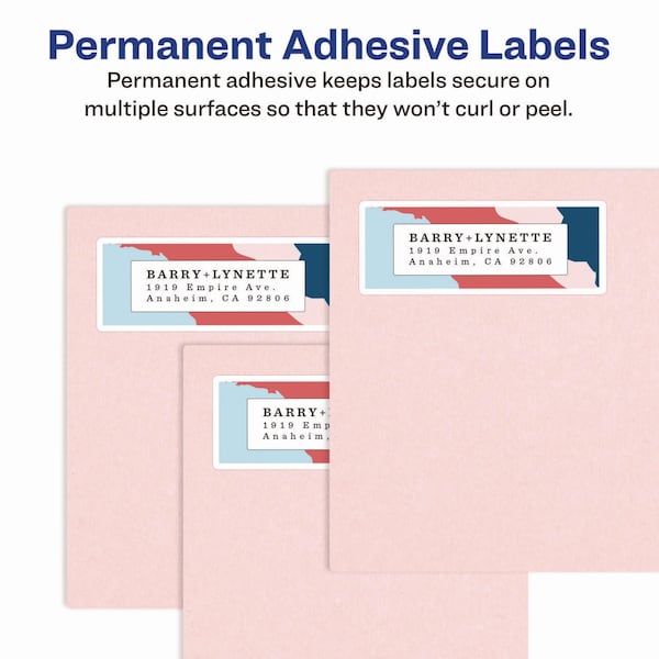 5-1/2" x 8-1/2" White Shipping Labels, Pk250