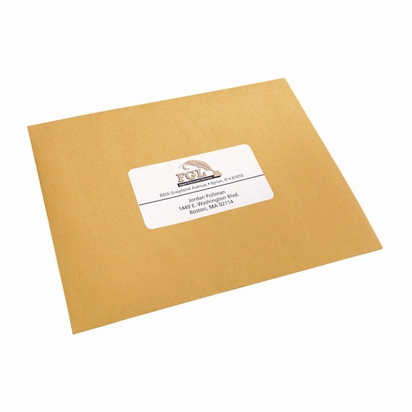 5-1/2" x 8-1/2" White Shipping Labels, Pk250