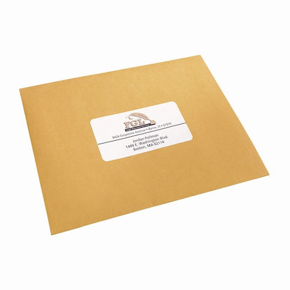 5-1/2" x 8-1/2" White Shipping Labels, Pk250