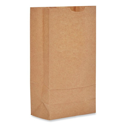 Paper Bags, 50 lbs Cap., #10, 6.31"w x 4.19"d x 13.38"h, Kraft, PK500