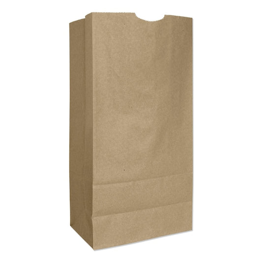 Grocery Paper Bags, 50 lb Capacity, #16, 7.75" x 4.81" x 16", Kraft, PK500, 500PK