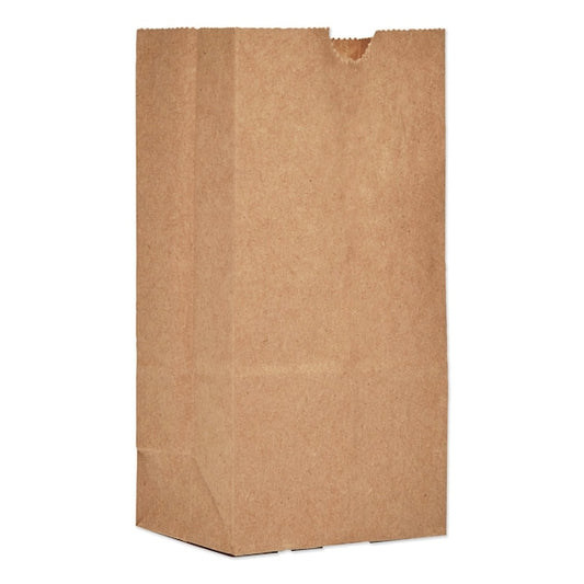 Paper Bags, 30 lbs Cap., #1, 3.5"w x 2.38"d x 6.88"h, Kraft, PK500