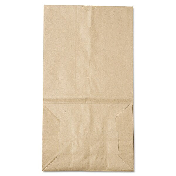 Paper Bags, 40 lbs Cap, #25 Squat, 8.25"Wx6.13"Dx15.88"H, Kraft, PK500