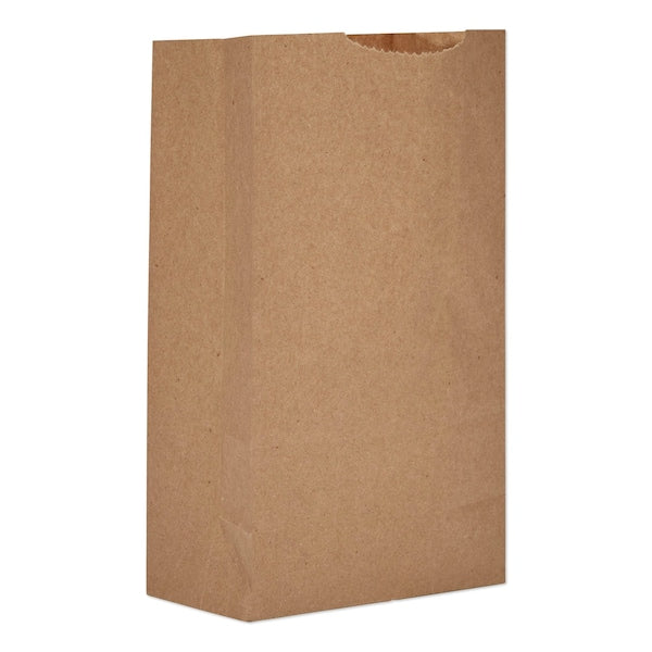 Paper Bags, 30 lbs Cap., #3, 4.75"w x 2.94"d x 8.56"h, Kraft, PK500