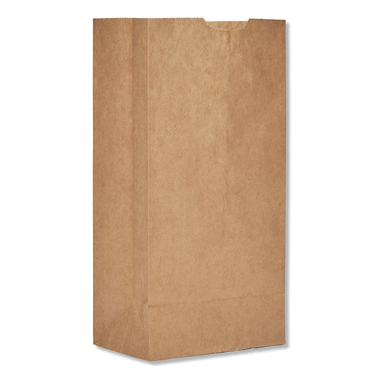 Paper Bags, 30 lbs Cap., #4, 5"w x 3.33"d x 9.75"h, Kraft, PK500