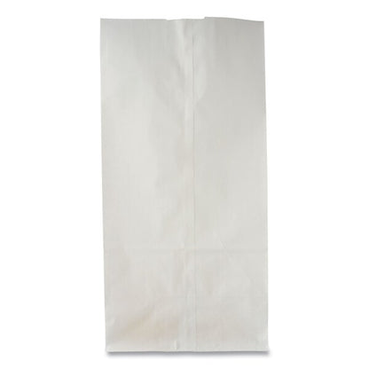 Paper Bags, 35 lbs Cap., #10, 6.31"w x 4.19"d x 13.38"h, White, PK500